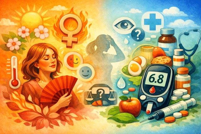 menopauza a diabetes